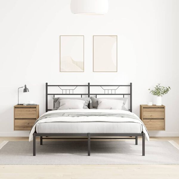 vidaXL Sein&auml;kiinnitett&auml;v&auml;t y&ouml;p&ouml;yd&auml;t 2 kpl artesaani tammi 38x34x40 cm