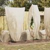 vidaXL Pakkassuoja kasviryhmille 5 pcs Beige 1,55 x 1,55 m