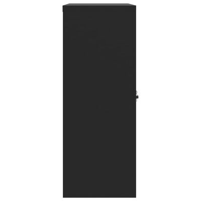 vidaXL Arkistokaappi musta 90x40x105 cm teräs