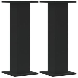 vidaXL Kaiutintelineet 2 kpl musta 30x30x80 cm tekninen puu