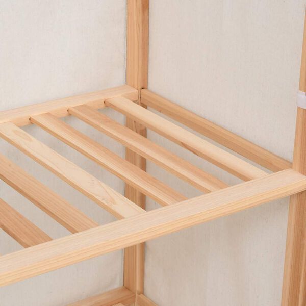 vidaXL Vaatekaappi 3 hyllyä 79x40x170 cm