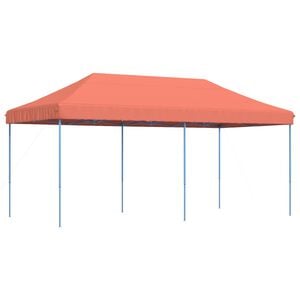 vidaXL Taitettava pop-up juhlateltta terrakotta 580x292x315 cm