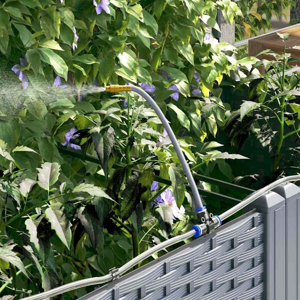 vidaXL Puutarha ruukku 2 pcs Vaalea Harmaa Ter&auml;s