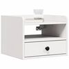 vidaXL Yöpöytä laatikon kanssa Valkoinen 38 x 36 x 29,5 cm Täysi mänty