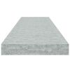 vidaXL Kelluvat sein&auml;hyllyt 2 kpl betoninharmaa 90x23,5x3,8 cm MDF