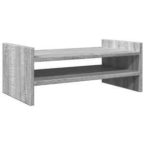 vidaXL N&auml;ytt&ouml;teline harmaa Sonoma 50x27x20 cm tekninen puu