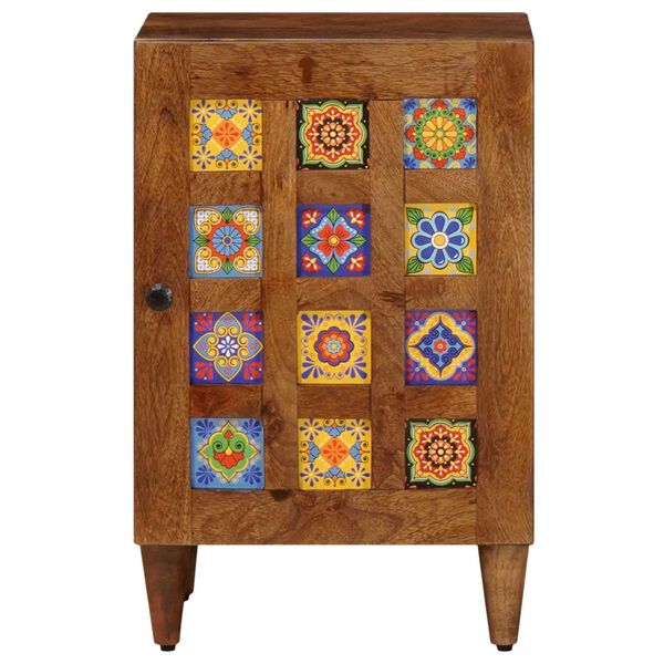 vidaXL Kylpyhuonekaappi s&auml;ilytystilassa p&auml;hkin&auml;puu 38 x 33 x 58 cm