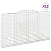 vidaXL Kaarevat kivikorit 15 kpl 400x30x220/240 cm galvanoitu rauta