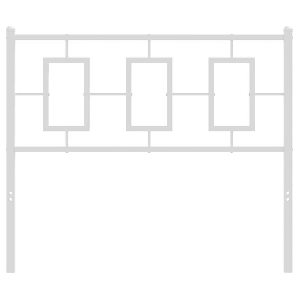 vidaXL Metallinen vaihtop&auml;&auml;ty valkoinen 100 cm