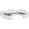 vidaXL Ulkosohvakokoelma 9 pcs Luonnollinen Tihe&auml; akasiapuu