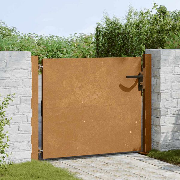 vidaXL Puutarhaportti 100x100 cm Corten-ter&auml;s