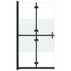 vidaXL Walk-in suihkusein&auml; kokoontaittuva ESG 1/2 huurrelasi 70x190 cm