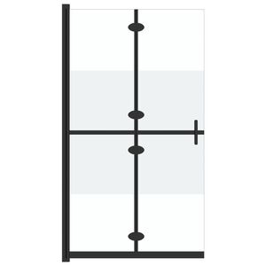 vidaXL Walk-in suihkusein&auml; kokoontaittuva ESG 1/2 huurrelasi 70x190 cm
