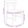 vidaXL Ruokatuoli 2 pcs Luonnollinen ja vaalea Massiivipuuta
