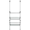 vidaXL 3-kerroksinen Pyykinkuivausteline ripustettava alumiini