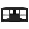 vidaXL Kulma LED TV -kaappi Musta 100 x 40 x 50 cm Tekninen puu