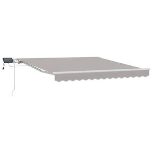 vidaXL Vedett&auml;v&auml; markiisi Vaaleanharmaa 300 x 250 cm