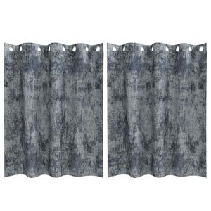 vidaXL Samettiverhot 2 kpl Harmaa hopea 140 x 140 cm Sametti