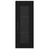 vidaXL Kaappi musta 34,5x34x180 cm tekninen puu