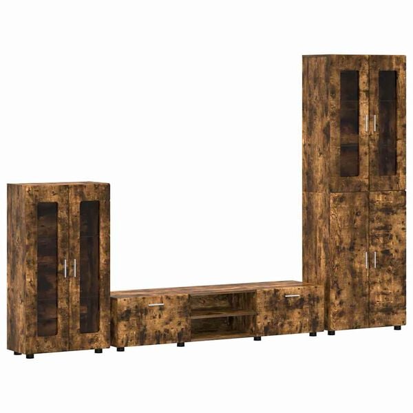 vidaXL TV-tasosetti laatikon kanssa FLORIN Savup&auml;hkin&auml; Tekninen puu