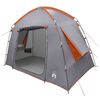 vidaXL M&ouml;kki teltta Harmaa ja oranssi 210 x 210 x 138 cm Polyesteri
