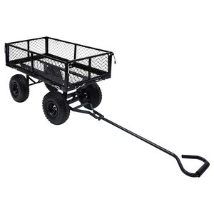 vidaXL Puutarhan vetok&auml;rry musta 250 kg