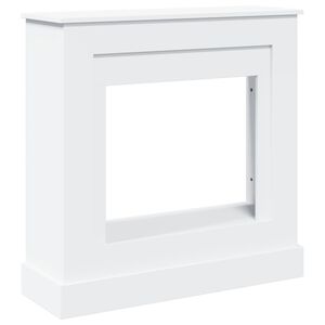 vidaXL Takkakehys valkoinen 90x30x90 cm tekninen puu
