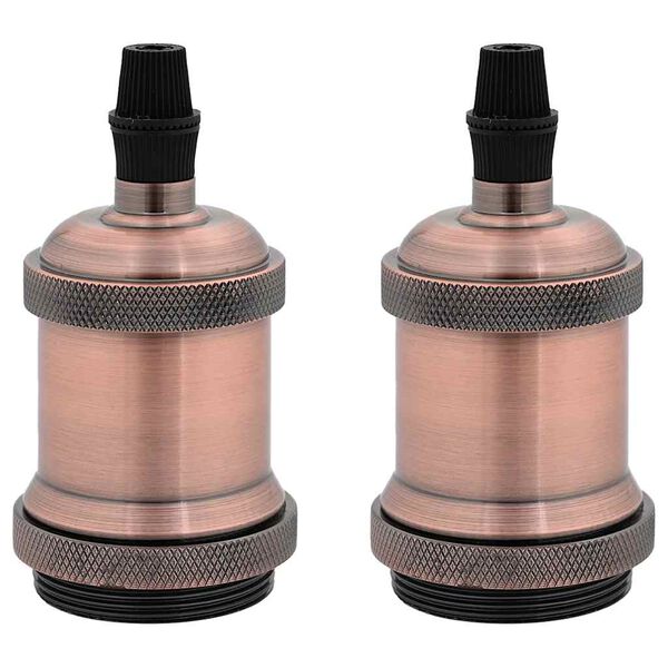 vidaXL Lampuntelineet 2 kpl Red Bronze E27