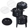 vidaXL 3-in-1 hiilisavustin BBQ-grilli 40x80 cm