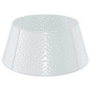 vidaXL Joulukuusenjalan suojus Kartio valkoinen &Oslash; 62 x 25 cm Ter&auml;s