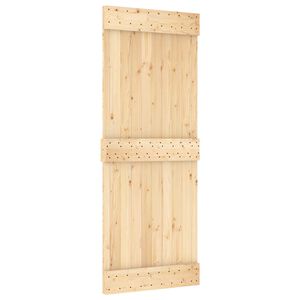 vidaXL Liukuovi NARVIK Luonnollinen ja musta 80 x 210 cm (213,5 cm)