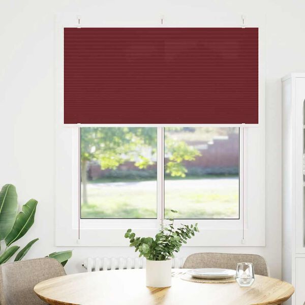 vidaXL laskostettu blind Bordeaux Red 120x150 cm Kankaan leveys