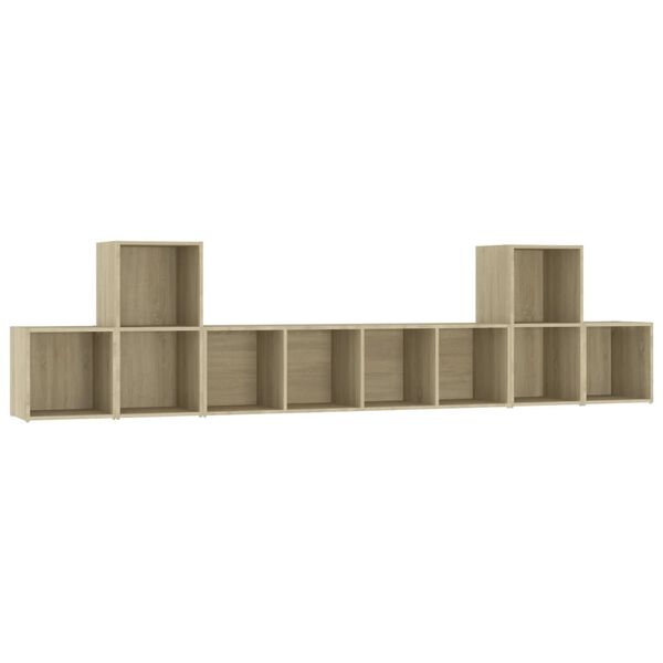 vidaXL 5-osainen TV-kaappisarja Sonoma-tammi tekninen puu