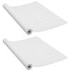 vidaXL Itseliimautuvat ovikalvot 2 kpl valkoinen puu 210x90 cm PVC