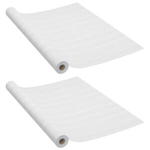 vidaXL Itseliimautuvat ovikalvot 2 kpl valkoinen puu 210x90 cm PVC