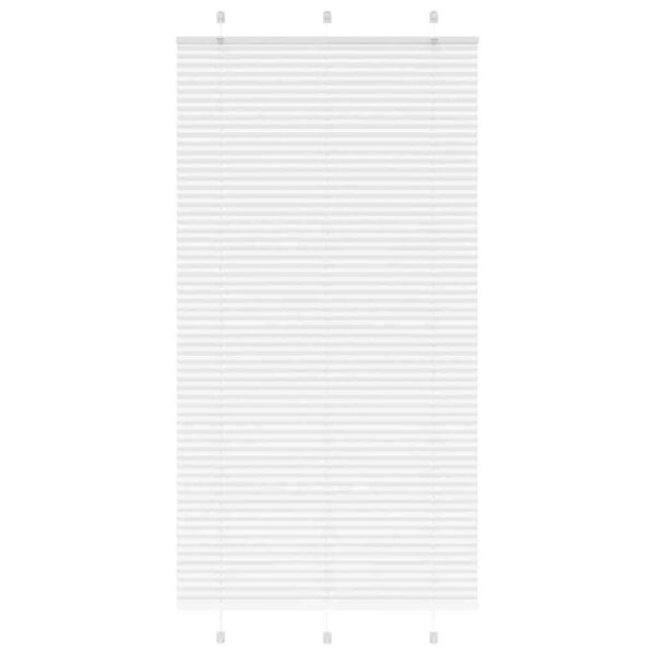 vidaXL laskostettu kaihdin valkoinen 110x200 cm kankaan leveys 109,4cm