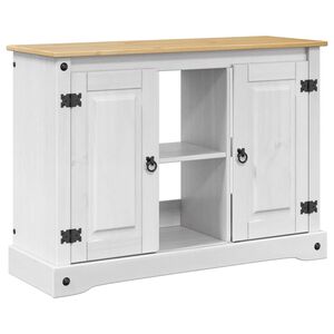 vidaXL Akvaarioteline CORONA Valkoinen ja ruskea 101,5 x 37 x 73 cm