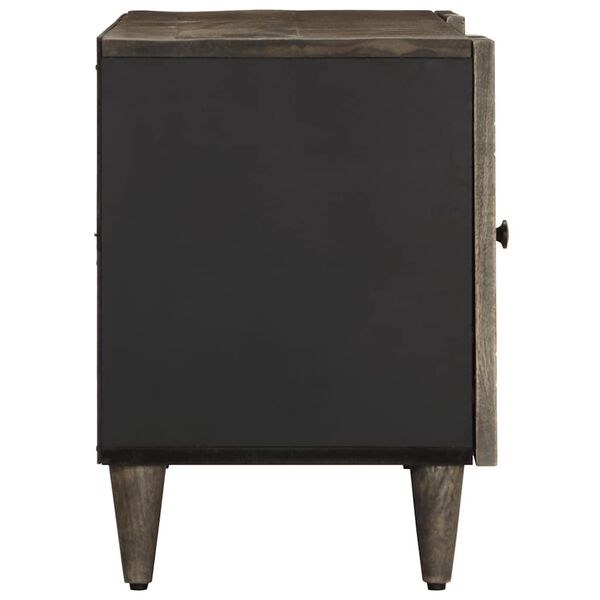 vidaXL TV-kaappi vaaleanharmaa 105x33,5x46 cm massiivipuu mango