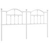 vidaXL Metallinen vaihtop&auml;&auml;ty valkoinen 180 cm