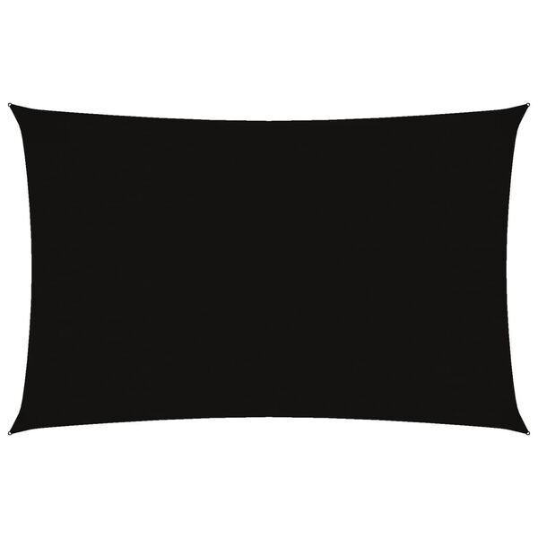 vidaXL Aurinkopurje Oxford-kangas suorakaide 2,5x5 m musta