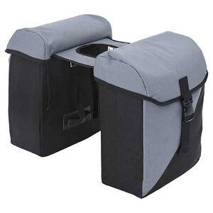 vidaXL Py&ouml;r&auml;laukku Harmaa ja musta 31.5 x 15.5 x 40 cm Polyesteri