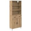 vidaXL Korkea kaappi 2 pcs Artisan tammi 69,5 x 34 x 180 cm