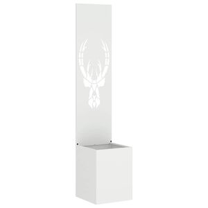 vidaXL Puutarhan yksityisyyden verho Valkoinen 32 x 32 x 150 cm