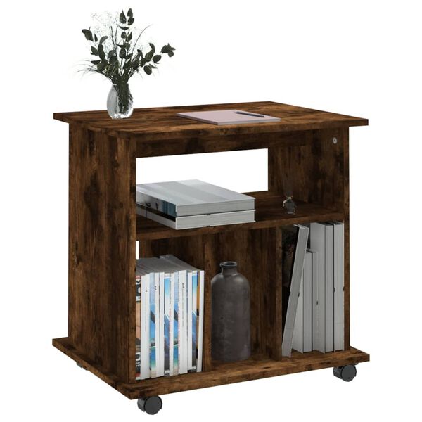 vidaXL Kaappi py&ouml;rill&auml; savutammi 60x45x60 cm tekninen puu