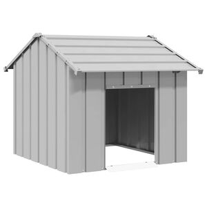 vidaXL Koiratalo katolla 85x107x81 cm galvanoitua ter&auml;st&auml;