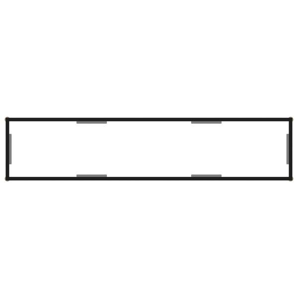 vidaXL Konsolip&ouml;yt&auml; l&auml;pin&auml;kyv&auml; 160x35x75 cm karkaistu lasi