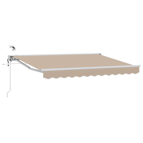 vidaXL S&auml;hk&ouml;k&auml;ytt&ouml;inen Vedett&auml;v&auml; Varjo Beige 2,5 x 2 m