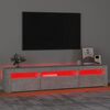 vidaXL TV-taso LED-valoilla betoninharmaa 195x35x40 cm