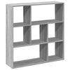 vidaXL Huoneenjakaja/kirjahylly harmaa 102x29x103,5 cm tekninen puu