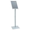 vidaXL Pedestaali juliste teline Hopea 32 x 27 x 119 cm Valurauta